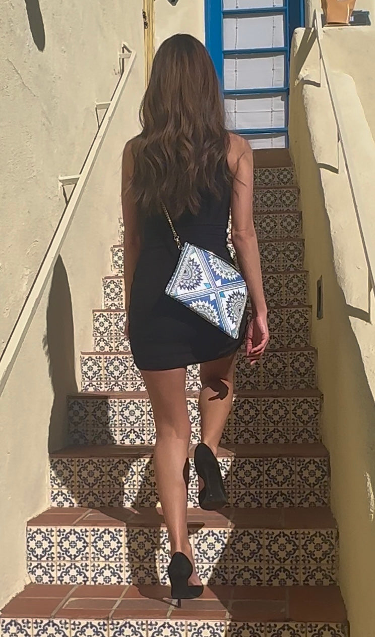 Internal Compass Leather Crossbody Bag