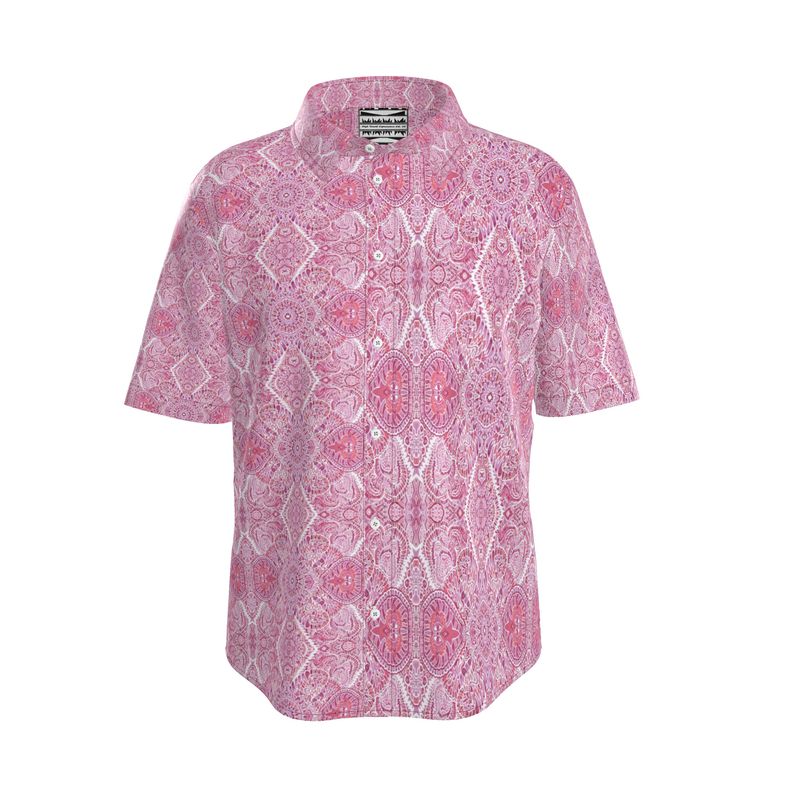 Funky and Fuego Silk Short Sleeve Shirt