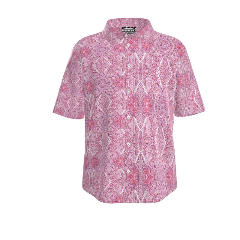 Funky and Fuego Silk Short Sleeve Shirt