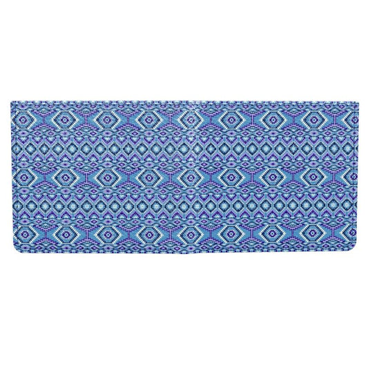 Turquoise and Amethyst Genuine Leather Wallet
