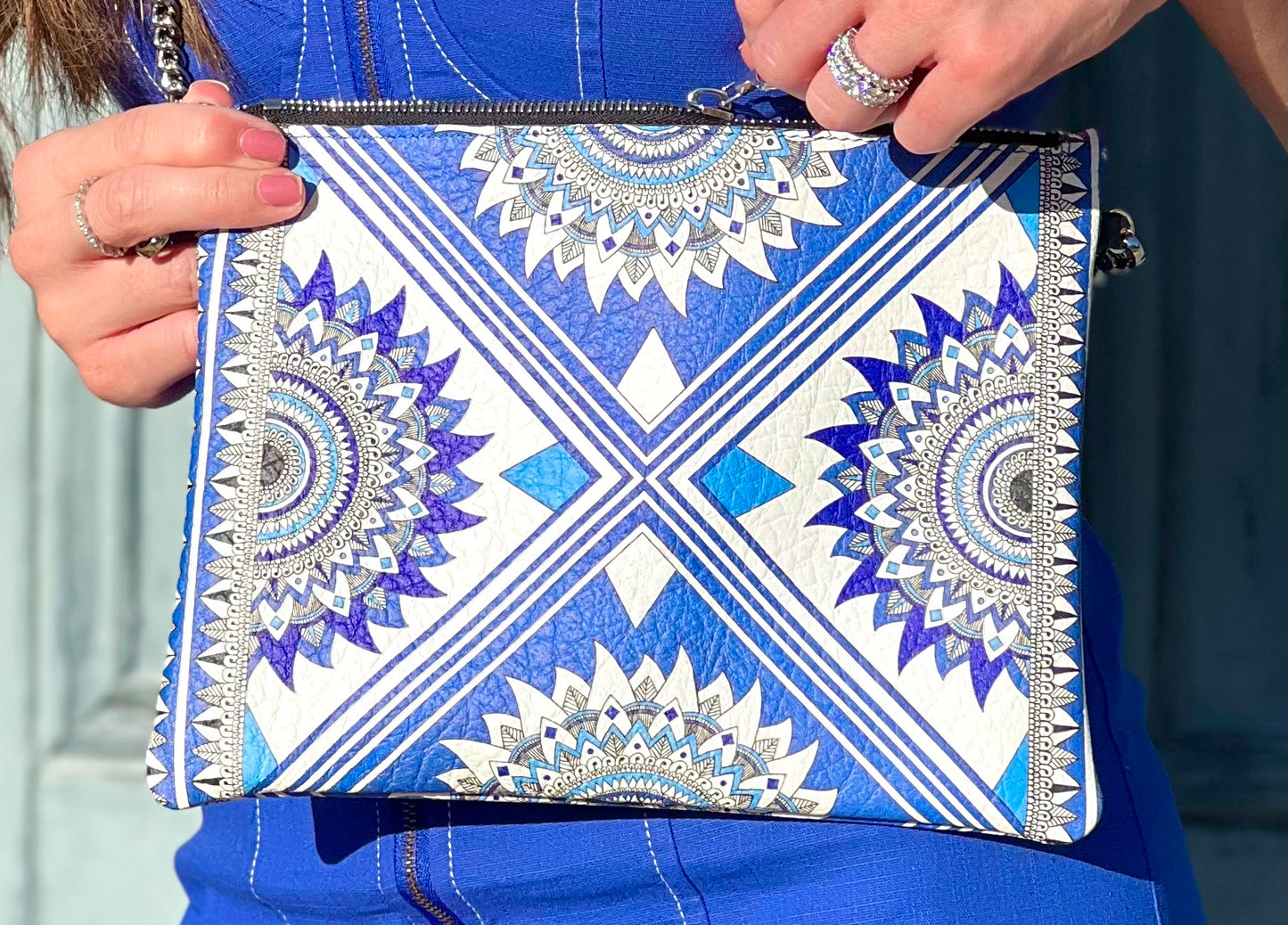 Internal Compass Leather Crossbody Bag