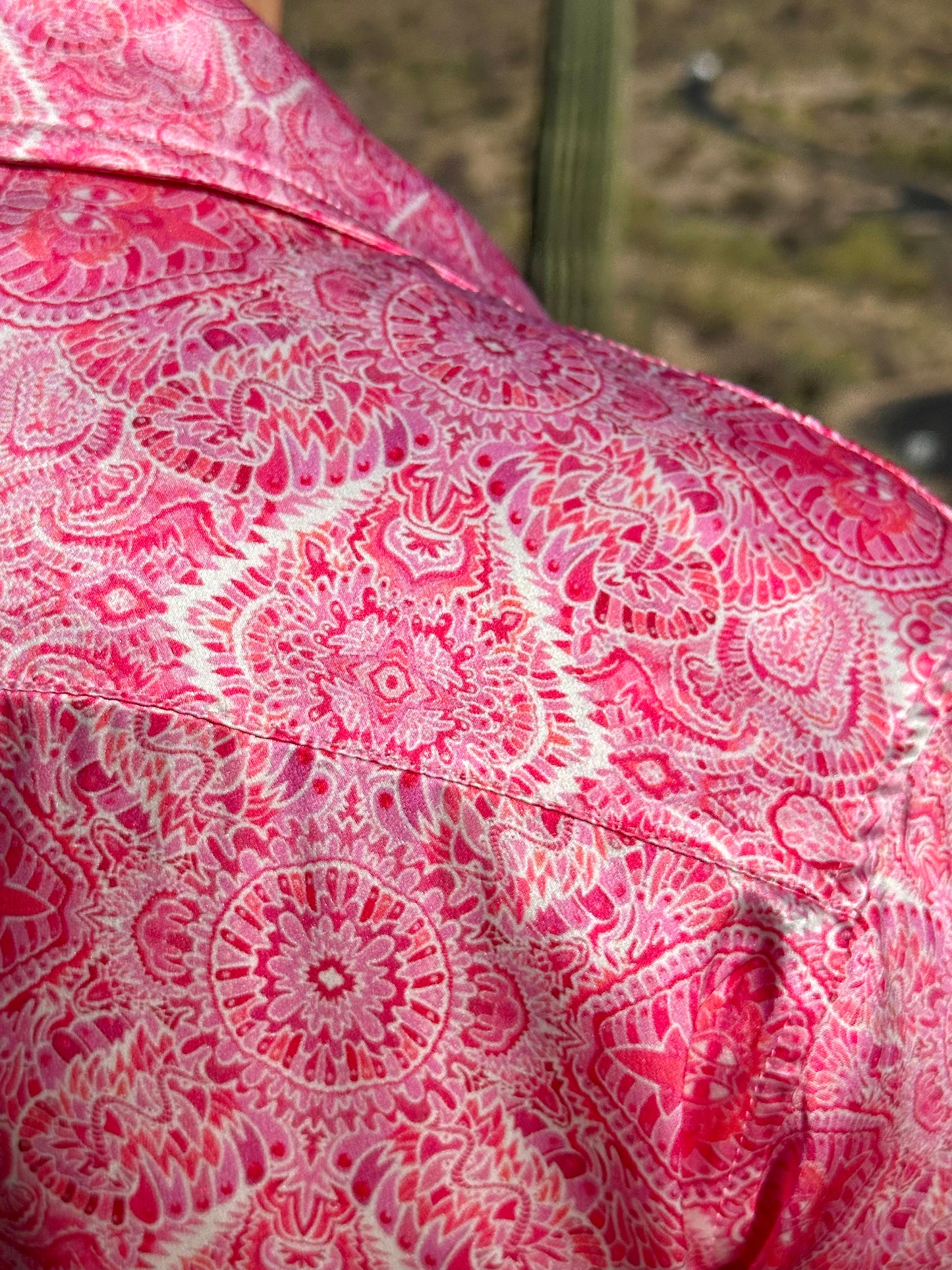 Funky and Fuego Silk Short Sleeve Shirt