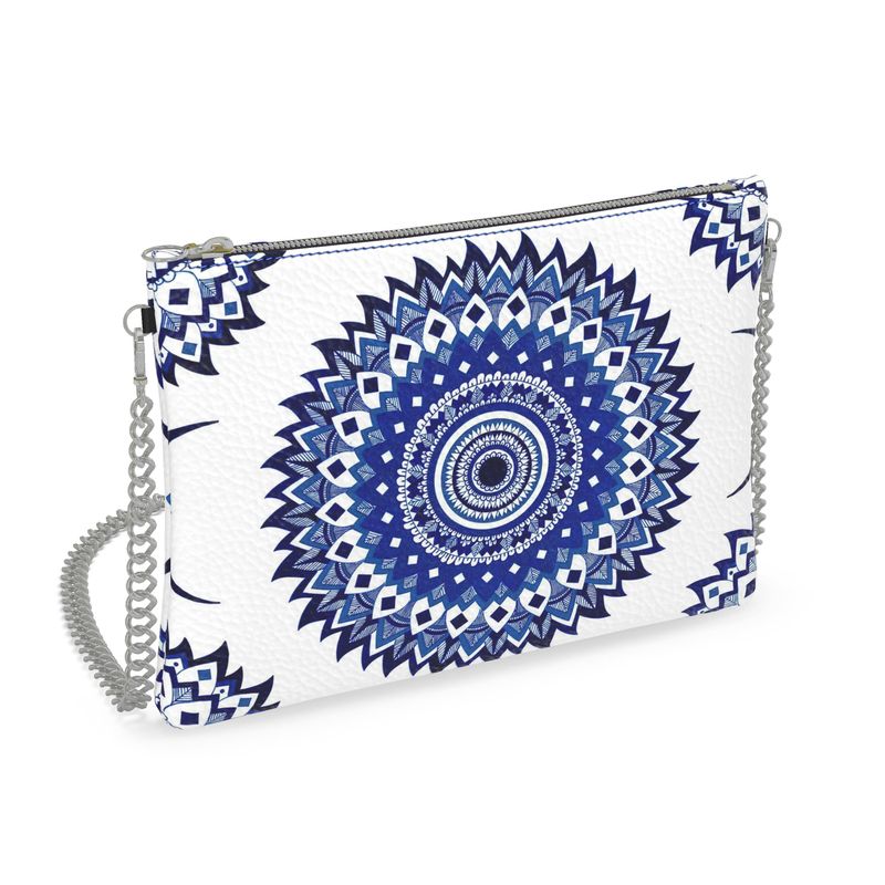 Indigo Child Blues Leather Crossbody Bag