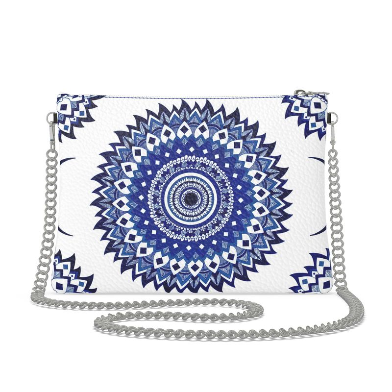 Indigo Child Blues Leather Crossbody Bag