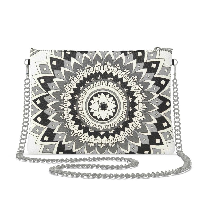 Sacred Bloom Leather Crossbody Bag