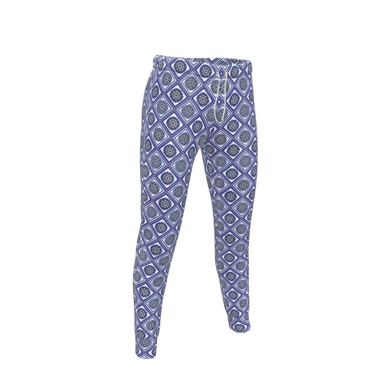 Indigo Cactus Flower Jogger Sweat Pants