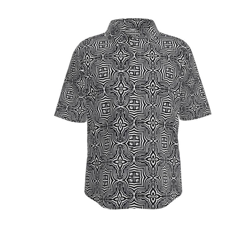 Sacred Vibrations Short Sleeve Dress Shirt