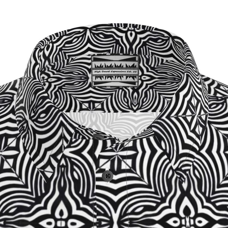 Sacred Vibrations Short Sleeve Dress Shirt