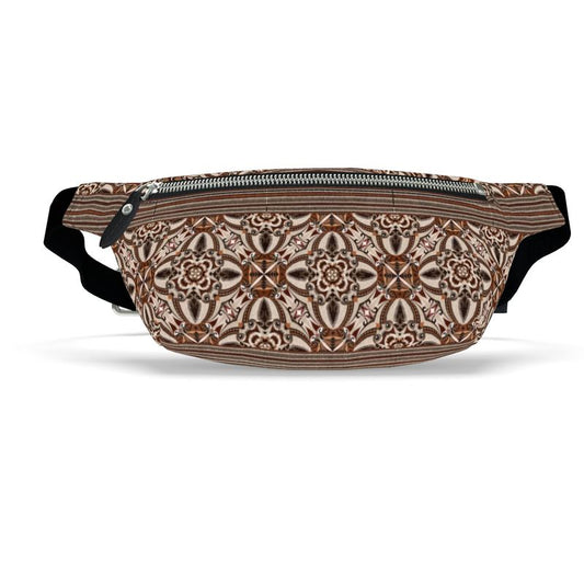 Wise Eyes Leather Fanny Pack