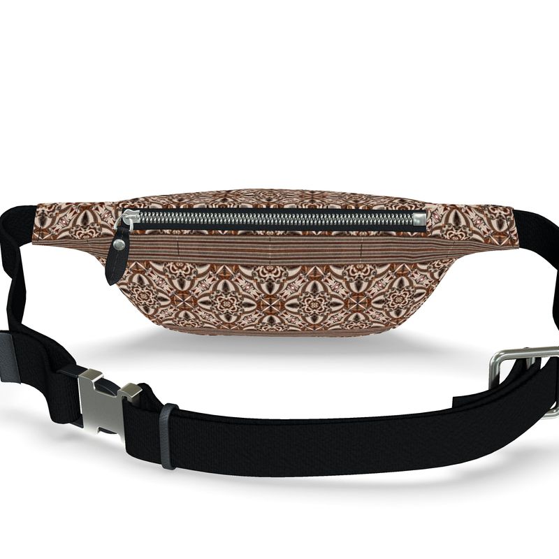 Wise Eyes Leather Fanny Pack