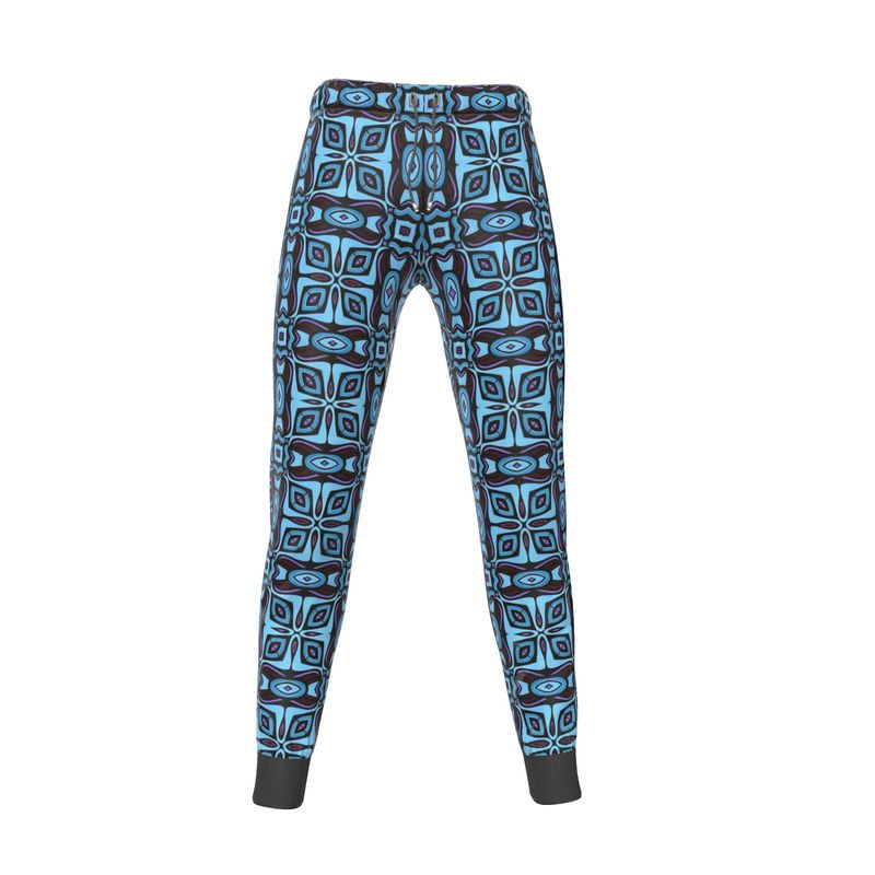 Turquoise Floral Jogger Sweatpants