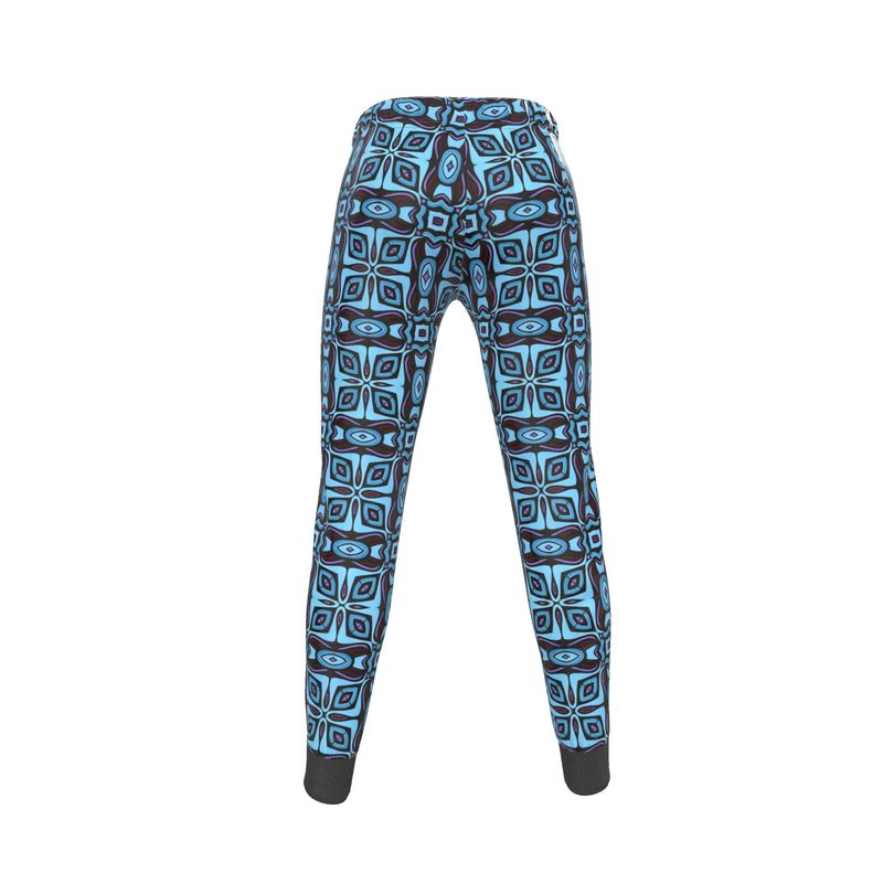 Turquoise Floral Jogger Sweatpants