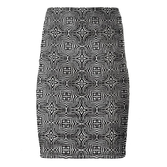 Sacred Vibrations Pencil Skirt