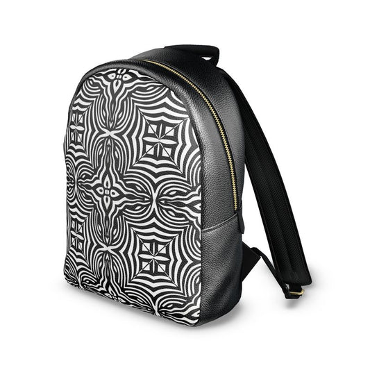 Sacred Vibrations Leather Backpack