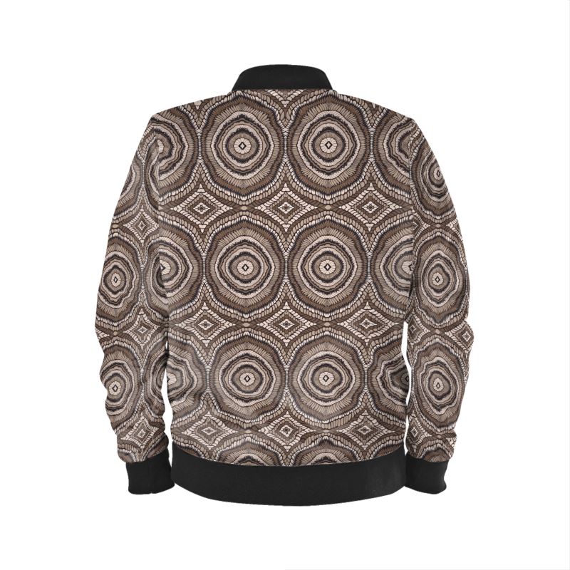 Snake Medallions Reversible Silk Bomber Jacket