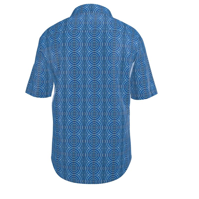 Azul Medallions Silk Short Sleeve Shirt