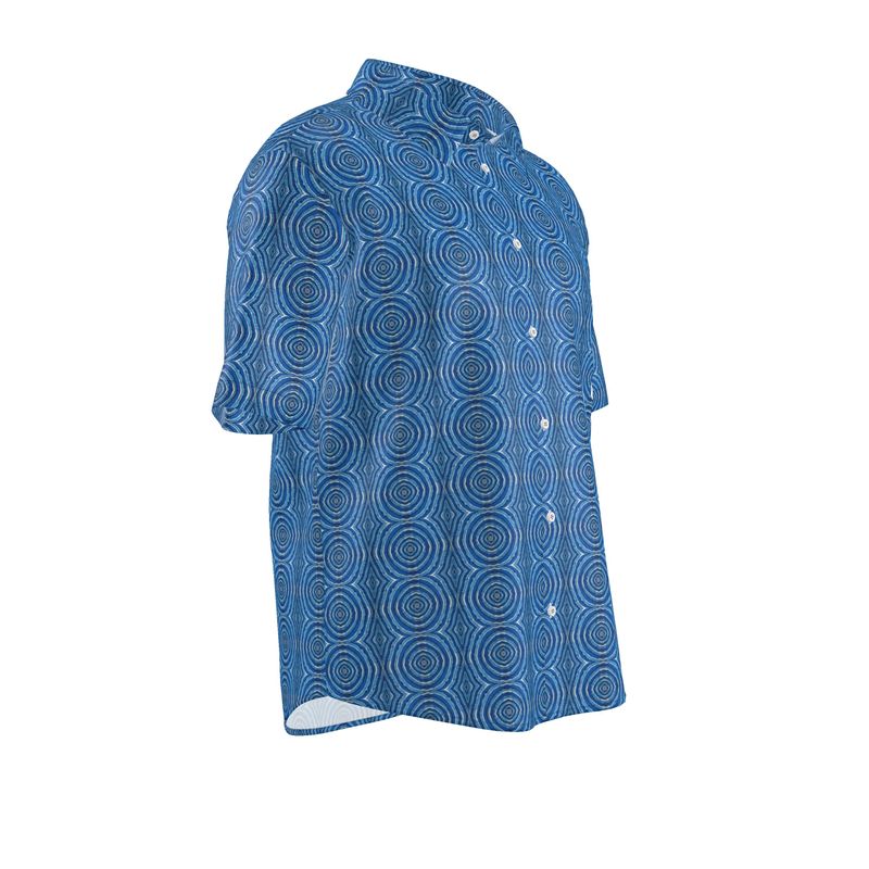 Azul Medallions Silk Short Sleeve Shirt